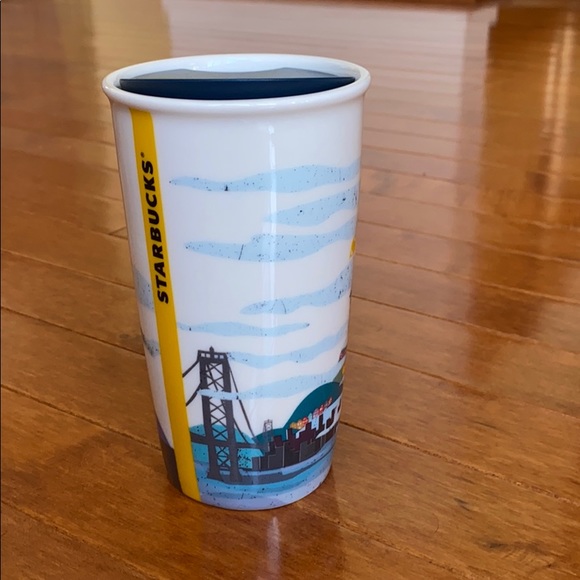 NWT STARBUCKS SAN FRANCISCO CERAMIC TUMBLER - Picture 3 of 6